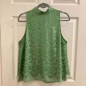 Lynn Ryan Sleeveless Blouse - Green - M - NWT